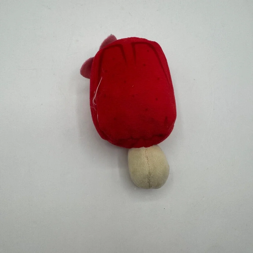 Disney Wishables Plush Strawberry Ice Pop Red Popsicle Parks Food Treat Toy